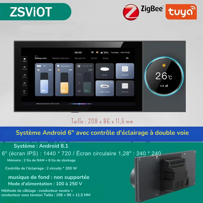 Contrôle Central Intelligent et Vocal Tuya Zigbee