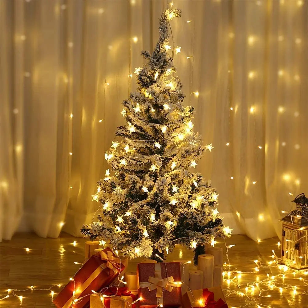 USB/Battery Powered LED Starry Garland Christmas Wedding Decoration