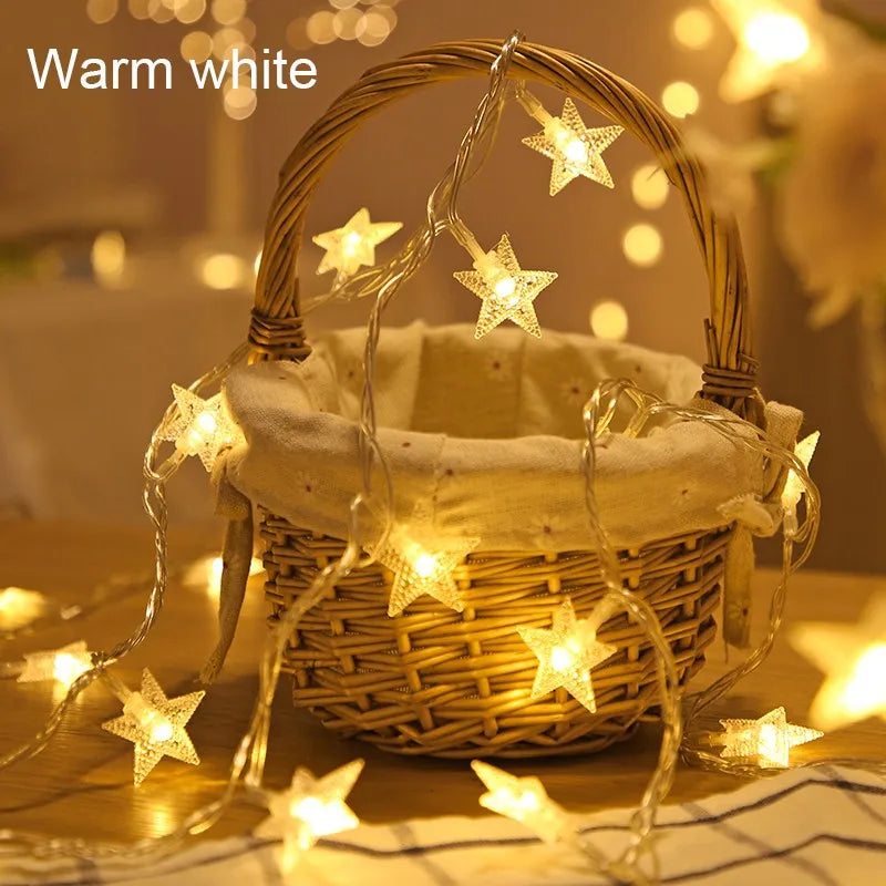 USB/Battery Powered LED Starry Garland Christmas Wedding Decoration