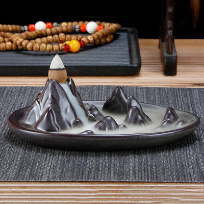 Zen ceramic incense burner, aromatherapy relaxing atmosphere