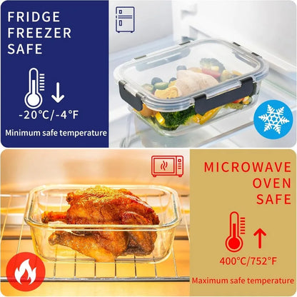 Microwave Safe Glass Storage Containers