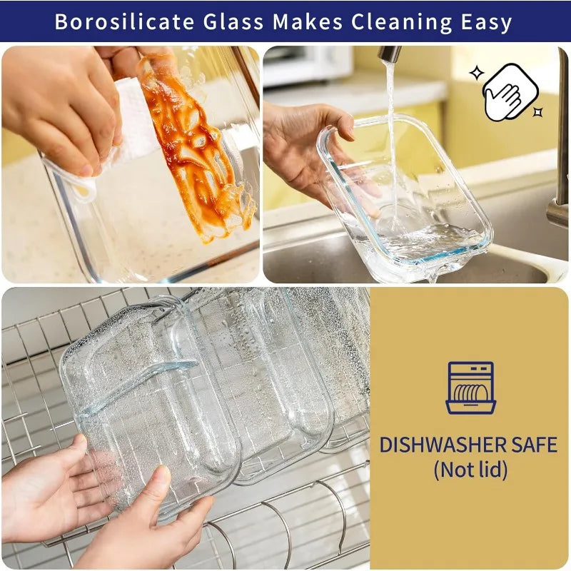 Microwave Safe Glass Storage Containers