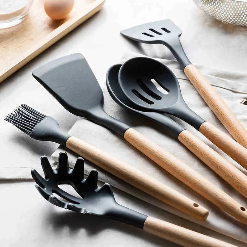 Spatule et Cuillère Résistantes aux Hautes Températures