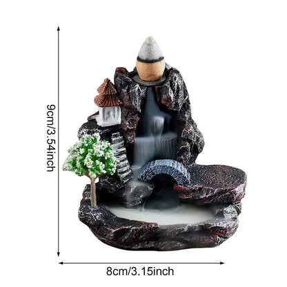 Zen ceramic incense burner, aromatherapy relaxing atmosphere