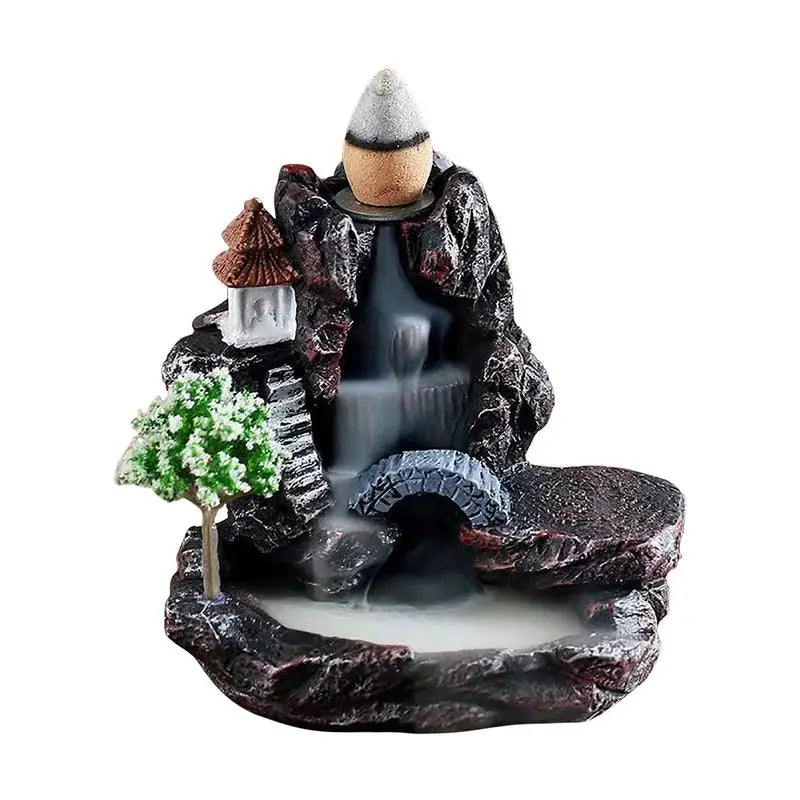 Zen ceramic incense burner, aromatherapy relaxing atmosphere